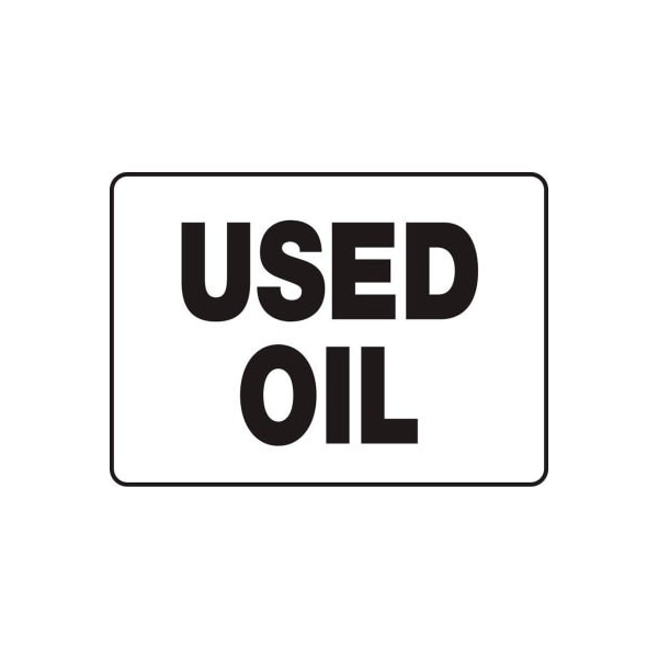 Accuform Chemicals & HazMat Sign, Used Oil, 10inW x 7inH, Plastic MCHL517VP - main
